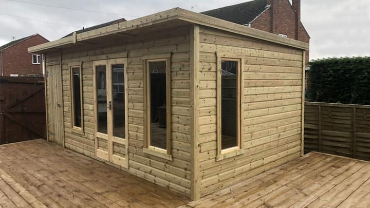 Summer house and shed combination