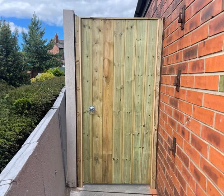 Wooden garden gate