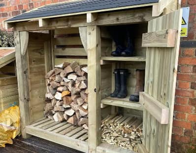 Timber log store