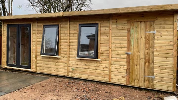 Deluxe Pent Summer House/Shed Combi